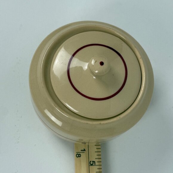 Set of 2 Shenango China Inca Ware Restaurant Southwest Tan Stripe Sugar Bowl USA - Picture 7 of 8